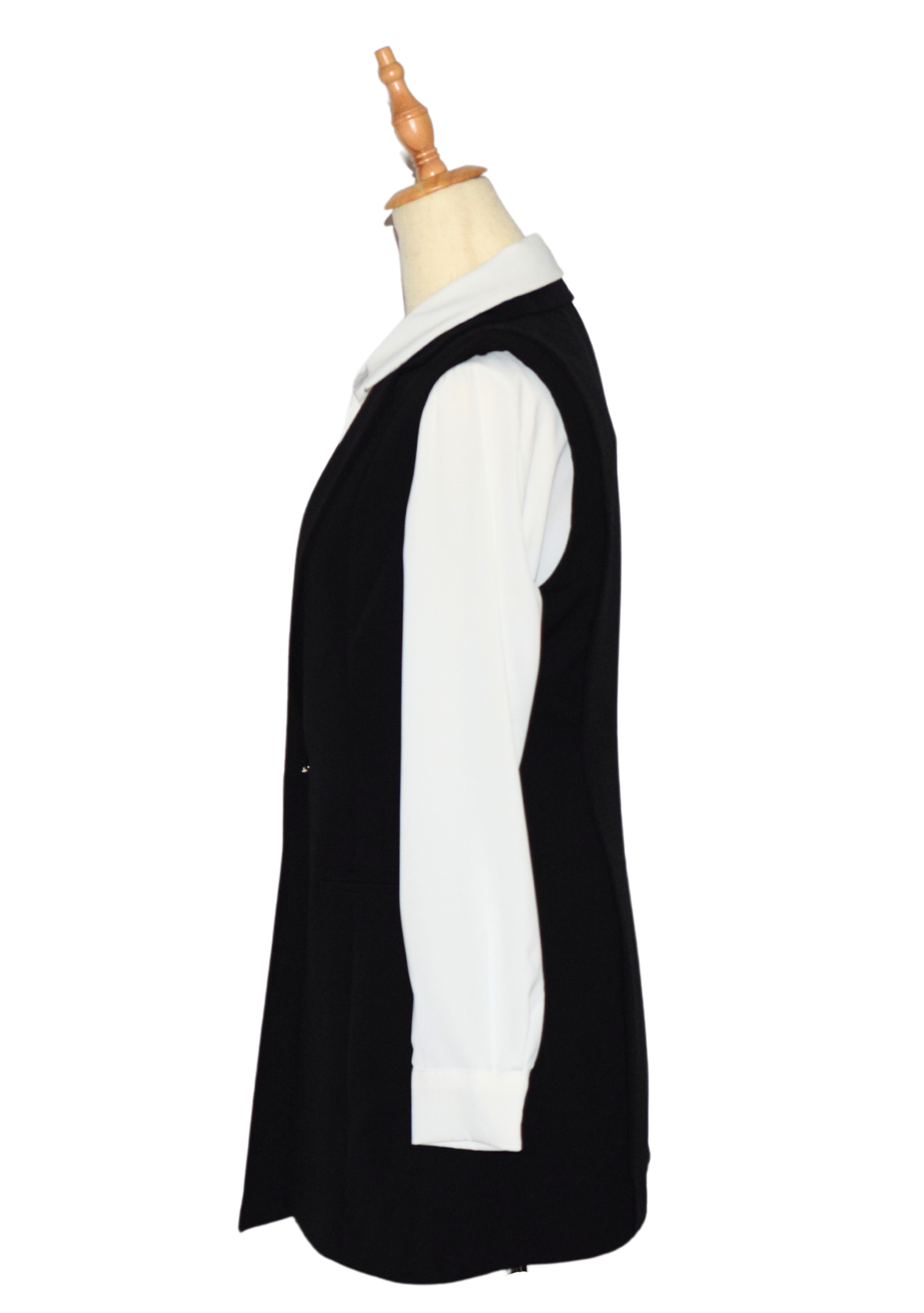 Sleeveless Blazer - Black