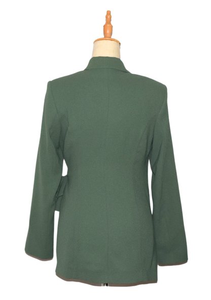 Side Wrap Blazer - Green