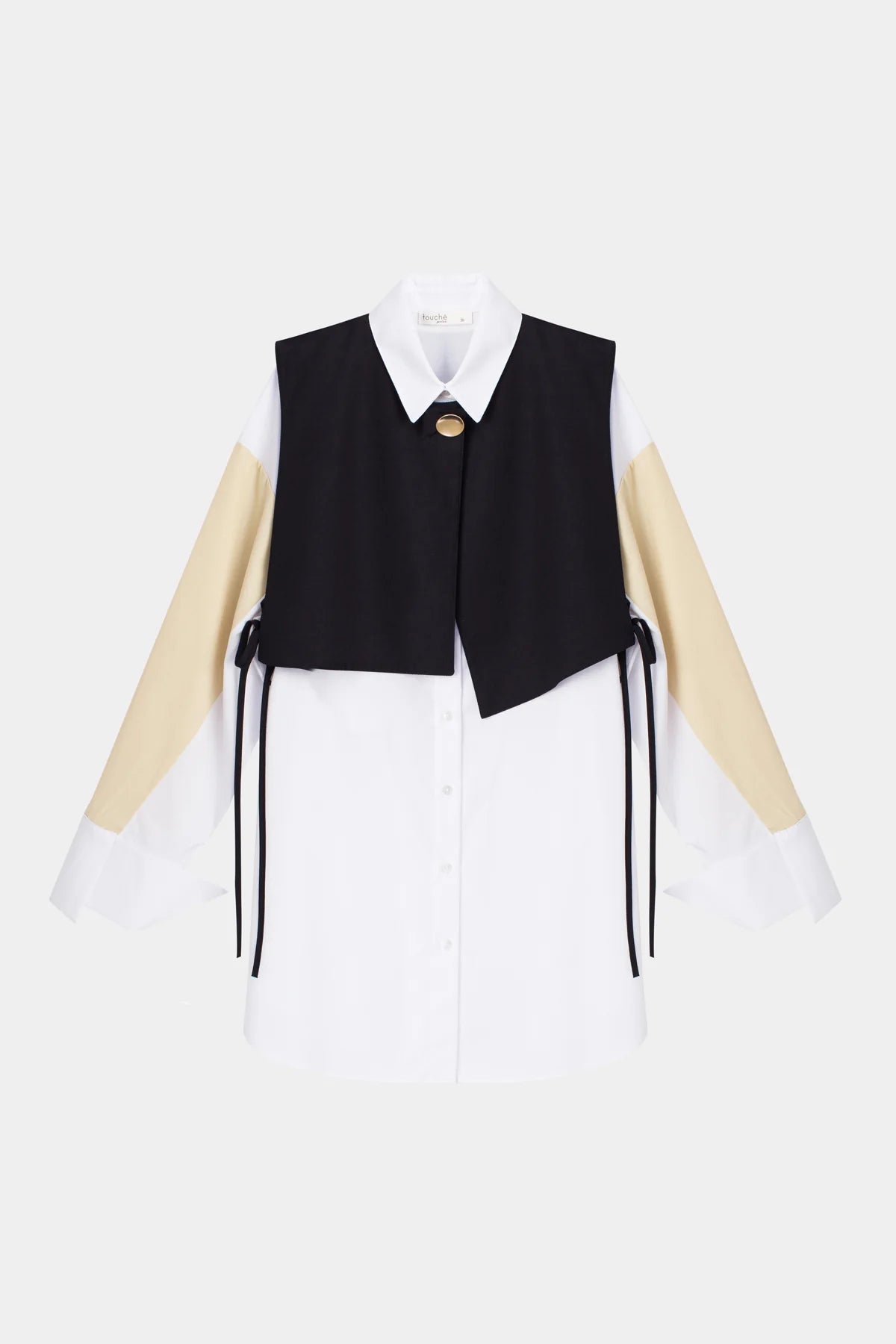 Poplin Shirt with Vest