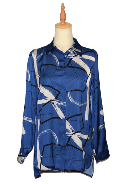 Geometric Shapes Patterned Blouse