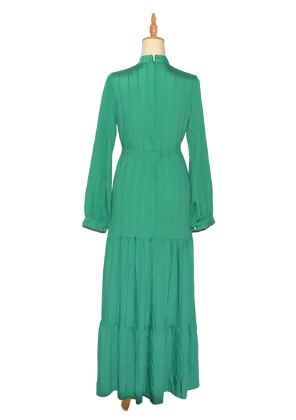 Rippled Dress - Green