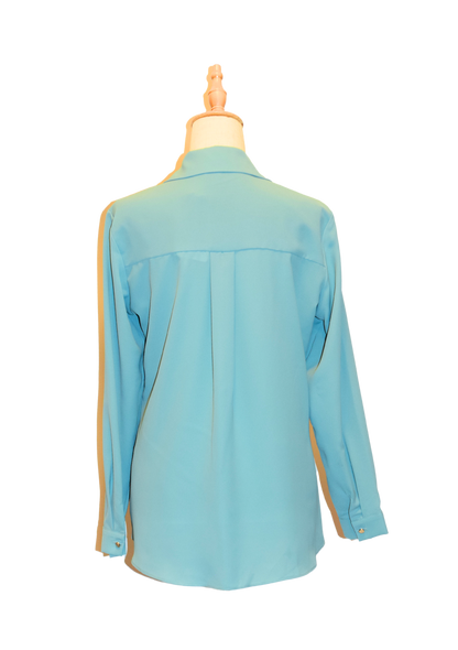 Collar Tie Blouse - Mint Green