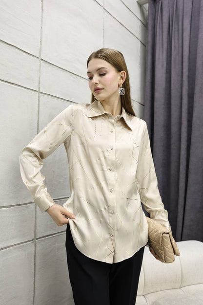 Button Down Shirt - Beige