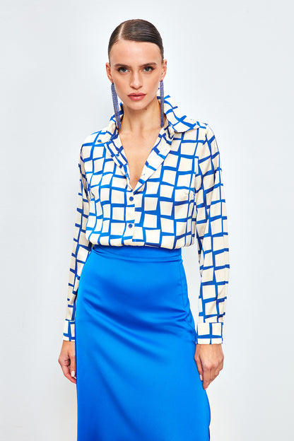 Square Patterned Shirt