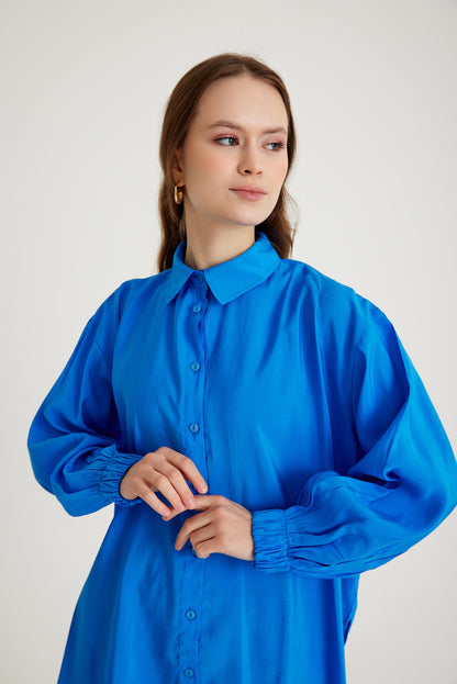 Oversized Tunic - Blue